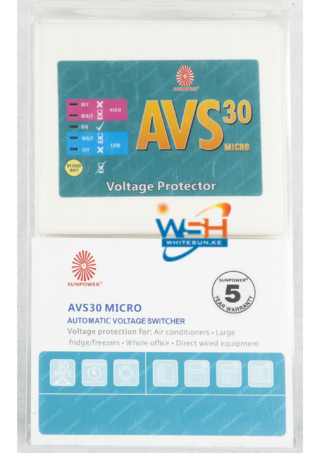 Avs30 With 5 Led Light With Bypass Switch On Blister Pack Sunpower