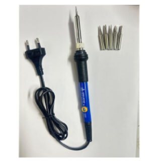 Soldering Iron With 5Pcs Tip 40W Blue