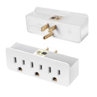 Us Wall Tap Extension Ac 125V, 1875W, 3 Outlets 15Amp