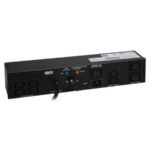 16A 2U Single Phase Hotswap Pdu, 8 Outlets (6 C13, 2 C19), Built In Manual Transfer Switch For Hotswap Operation Tripp-Lite Pdubhv20 Black Powder Coated Metal