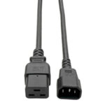 C19 To C14 Power Cord – Heavy Duty, 15A, 100-250V, 14 Awg, 4 Ft., Black Tripp-Lite