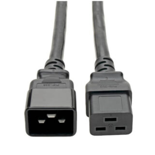 C19 To C20 Heavy-Duty Extension Cord – 20A, 250V, 12 Awg, 2 Ft., Black Tripp-Lite