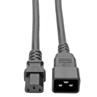 C20 To C13 Power Cable For Computer – Heavy Duty, 15A, 100-250V, 14 Awg, 3 Ft., Black Tripp-LiteC20 To C13 Power Cable For Computer – Heavy Duty, 15A, 100-250V, 14 Awg, 3 Ft., Black
