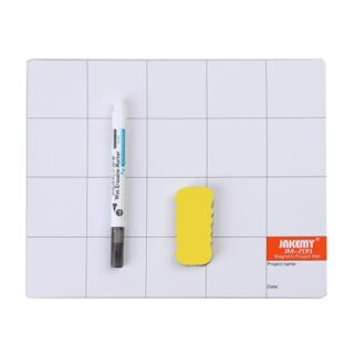 Magnetic Project Mat With Compenents Attached Mat, Oily Pen, Parmanent Marker Erasers,...