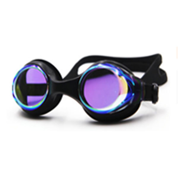 Adult Anti-Fog Swim Goggles, Mirror Coating, In Transparent Case, Grilong