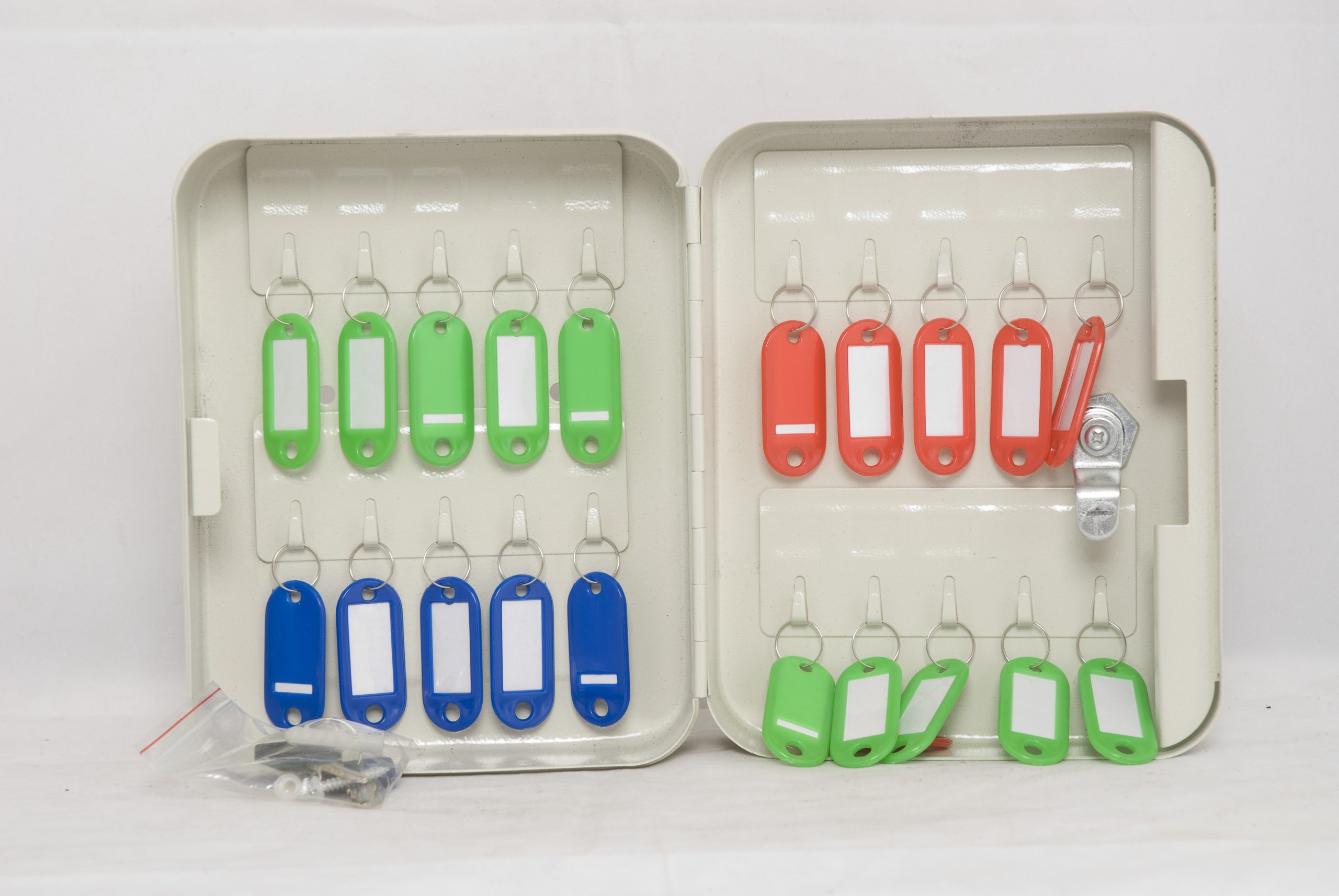 Key Cabinet With Key Tags 20 Keys