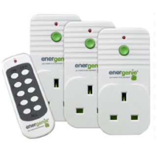 Radio Controlled Socket 3Pcs/Box With Remote Energenie — Wireless Remote Control Socket Set