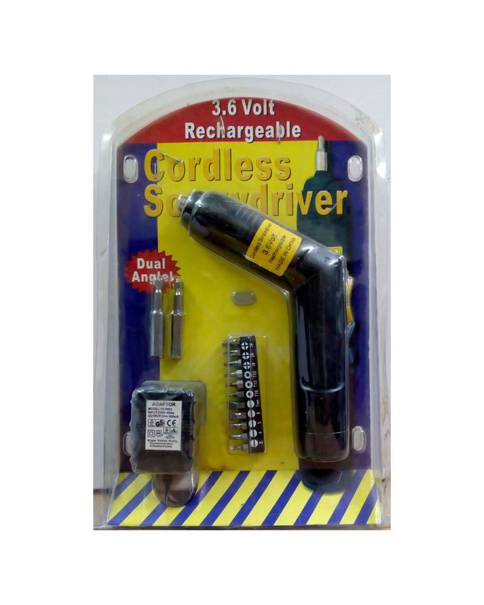 Cordless Screwdriver Set 3.6V Rechargeable Dual Angle - Image 2