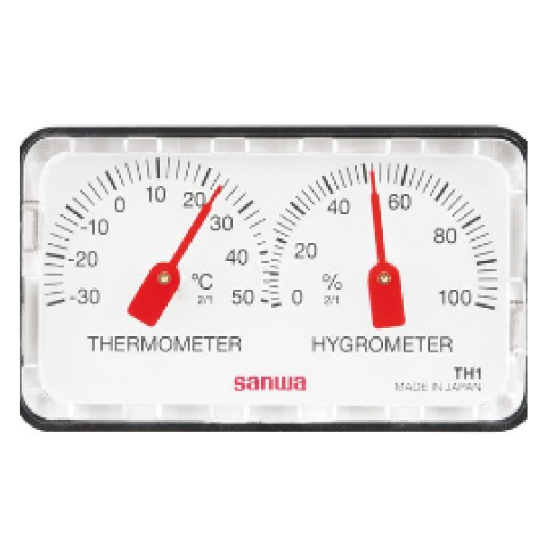 Hygrometer Temp:-30~50 Deg Cel. Humidity : 35~85% Sanwa