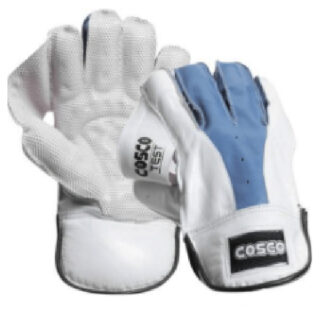 Cosco Cricket Wicket Keeping Gloves With Inner Cottonr White Gloves Set Stumper