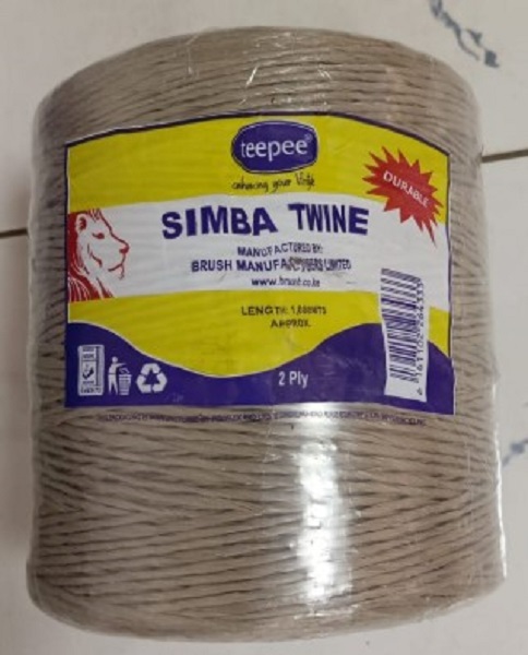 Simba Twine, 1000M, 2 Ply, Color Brown