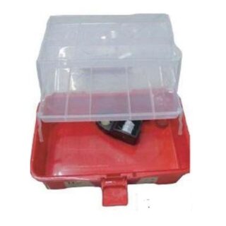 Tool Box Lockable W/ Handle, 9 Compartments