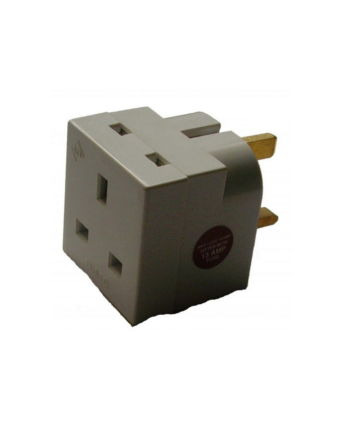 Multi plug With Fused 2 Way Deta