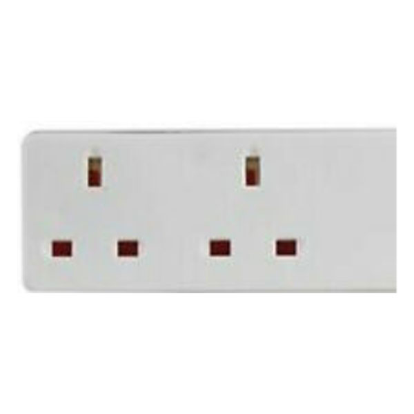 Trailing Socket Without Cable 2 Gang Deta