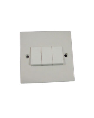 On / Off Switch, 3 Gang 1 Way