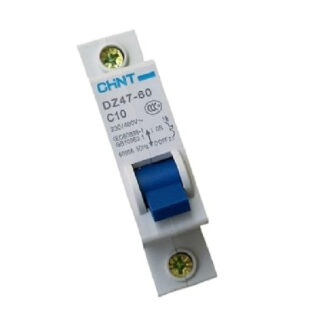 1 Pole Miniature Circuit Breaker C10 Breaking Capacity-6KA