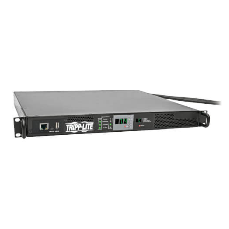 7.4kW Single-Phase 230V ATS/Monitored PDU – 1U Rack-Mount, Tripp Lite | Reliable Power Control