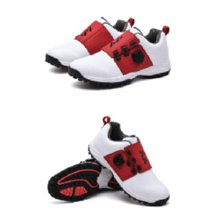 Golf Shoes White With Red Decor, Size 45