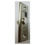 Exit Switch Panel 91x28mm – Nickel-Plated Button for Narrow Door Frame