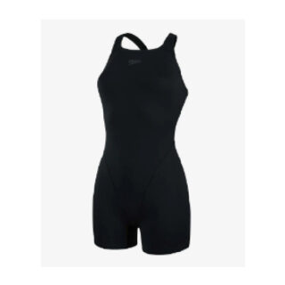 Women Swim Costume Upto Knee Sinle Piece, Black, X-Large