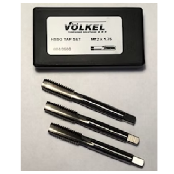 Volkel Hand Tap Set 3 Pcs. Iso 529/ Hss-G M 12X1.75
