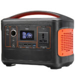 Poratble Power Station 600W With 153600mah Lithium Battery Bank, Solar Input Feature, Output : AC,DC & USB-AX, USB-CX1 Output, Digital Display, Orange