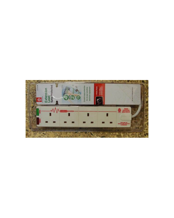 Extension Socket With Surge Protection, 2M Cable 6 Way Lianlong - Image 3