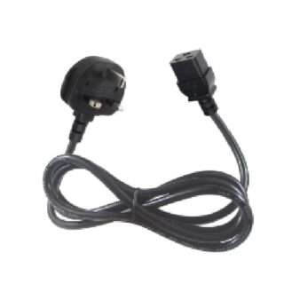 UK Power Cable, Socket Side Grooved, 0.75MM2, Bare Copper, 1000W, Terabit