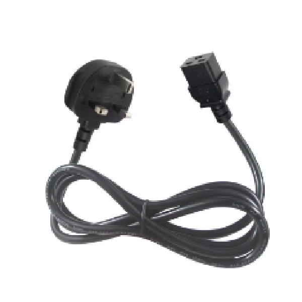UK Power Cable, Socket Side Grooved, 0.75MM2, Bare Copper, 1000W, Terabit