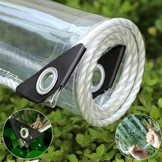 Clear Pvc Tarpaulin (4 X 6 Feet)