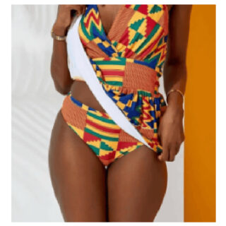 Ladies One Piece Swim Wear Kitenge Design XL