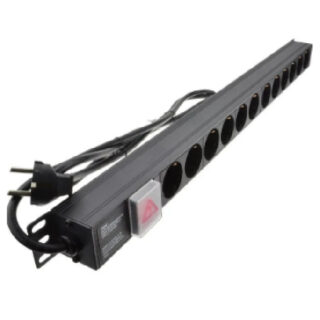PDU Vertical Ampermeter, Basic, Zero U, 230V, 6×UK Socket – PowerMax Vertical PDU