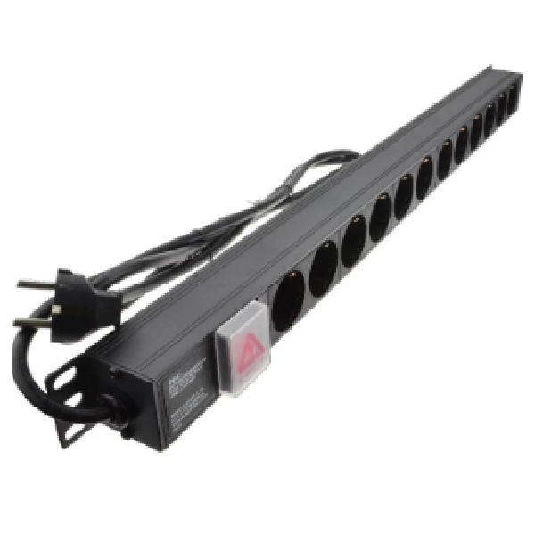 PDU Vertical Ampermeter, Basic, Zero U, 230V, 6×UK Socket – PowerMax Vertical PDU
