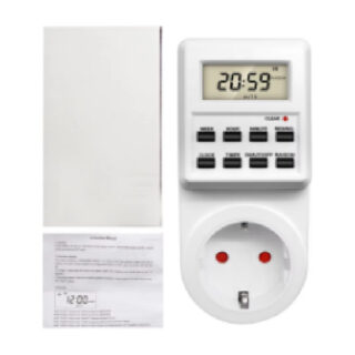 TM03-UK Digital Weekly Electronic Timer – 13A 250V-50Hz, Max 3200W, 13A