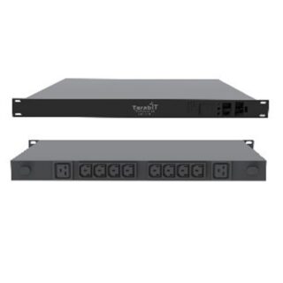 3.2-3.8kW Single Phase STS/Metered PDU, (8XC13 & 2XC19), 1U With SNMP
