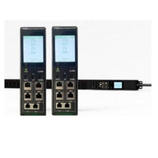 27.7kW 3-Phase Switch PDU 63A Red, 0U Vertical (12XC13, 12XC19) Output, Color Touch Screen, Socket Monitoring