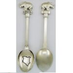 Souvenir Rhino Engraved Metal Spoon