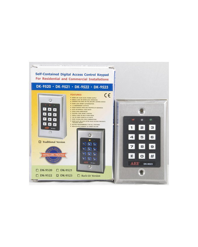 Access Keypad Ac/Dc Self Contained Steel Plate Single Relay 100User