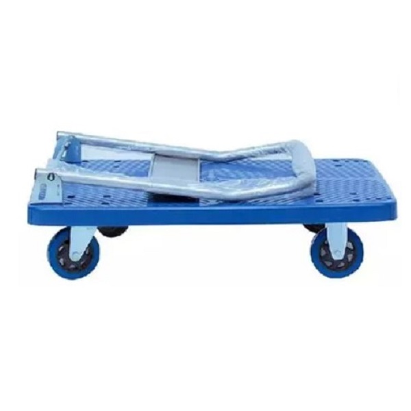 TB01 Platform Trolley Blue Plastic Base 900X600X880mm, Max 300Kg Loading Capacity - Image 3