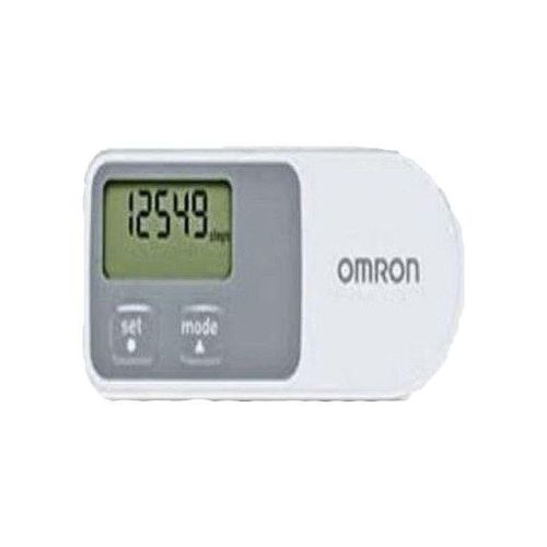 OMRON PEDOMETER, (MEASURES NUMBER OF STRIDES AND DISTANCE, AND SHOWS TIME, CAN MOUNT ON YOUR BELT)