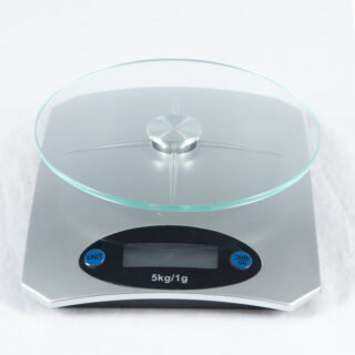 Digital Kitchen Scale With Glass Top, 5Kg