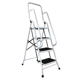 Steel Ladder With Hand Rail Support At Top, 4 Step – DLS204-A