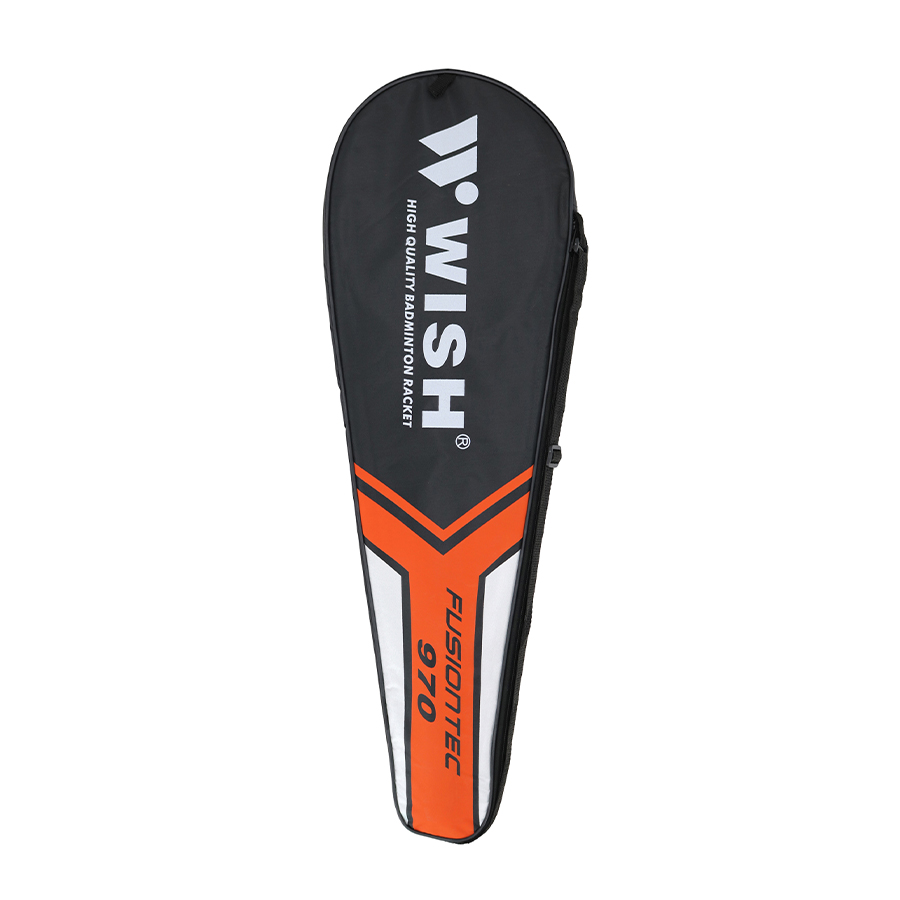Badminton Racket One Piece Fusiontec W/Full Cover Graphite Wish