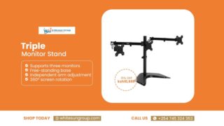 Triple Monitor Stand Free Standing Base