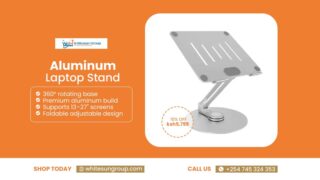 Aluminum Laptop Stand With 360 Deg Rotation, 13~27 Inch