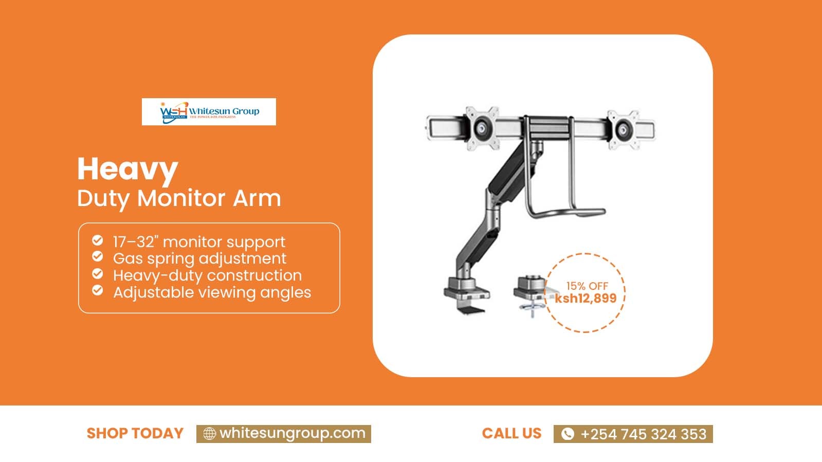 Heavy Duty Monitor Arm