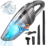 Vacuum Cleaner 120W – Lithium Rechargeable, Dry & Wet, 8000PA Suction, Gray