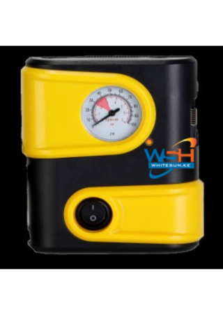 Wired Tire Inflator With Mechanical Guage With Night Lighting