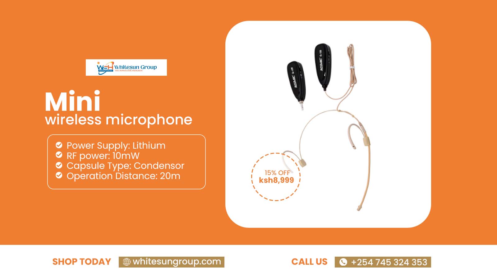 Mini wireless microphone