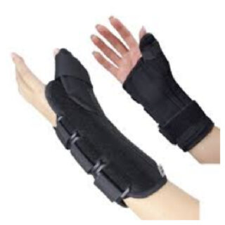 Foam Wrist Splint With Thumb – Left Large – Comfortable Support and Stabilization